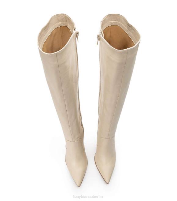 kniehohe Stiefel| de Tony Bianco Frauen Lucille-Kalbsstiefel Vanille Venedig 4624447